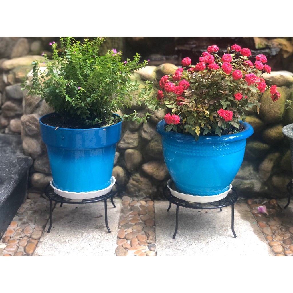 Combo 5 đôn kê sắt chậu cây cảnh, hồ cá nhỏ 21 cm