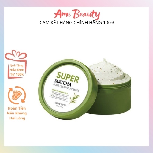 Mặt Nạ Đất Sét Some By Mi Super Matcha Pore Clean Clay Mask 100g