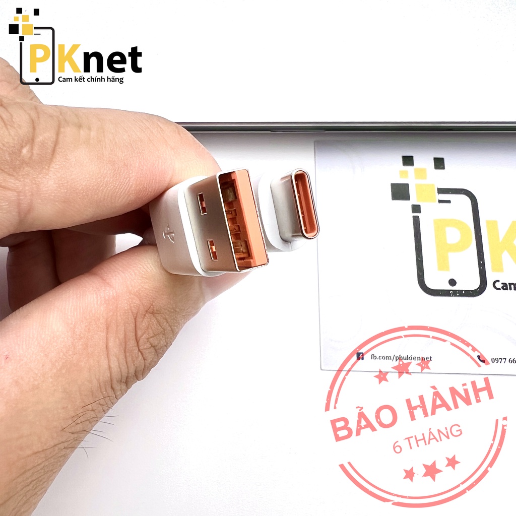 Cáp sạc nhanh 6A Type C cho Xiaomi, Huawai, Samsung, Oppo