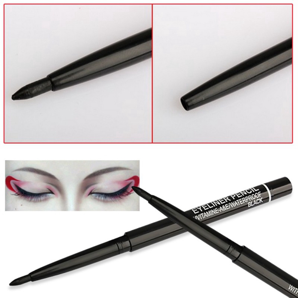 Monk City_Black automatic rotating eyeliner waterproof and sweatproof not blooming eye makeup