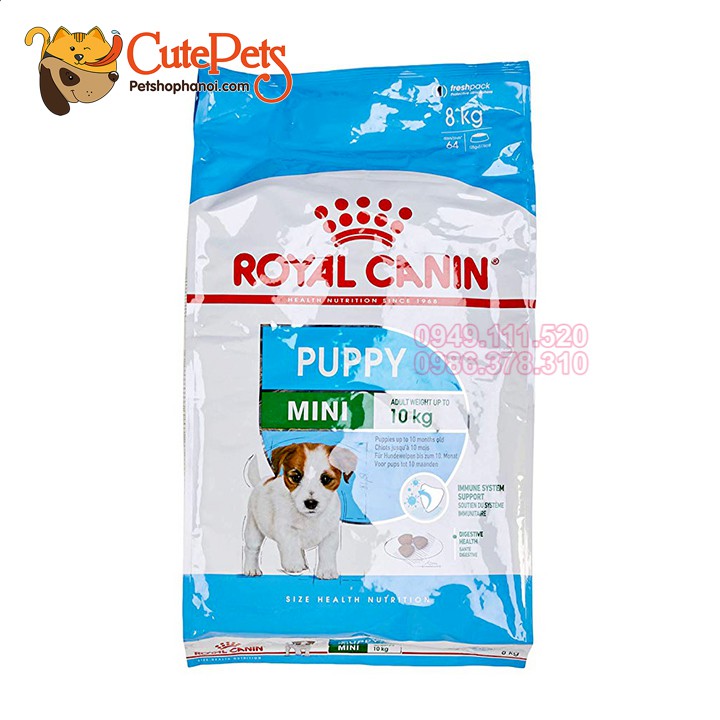 Hạt cho chó con Royal Canin Mini Puppy Tải 8kg Thức ăn cho chó nhỏ - Cutepets