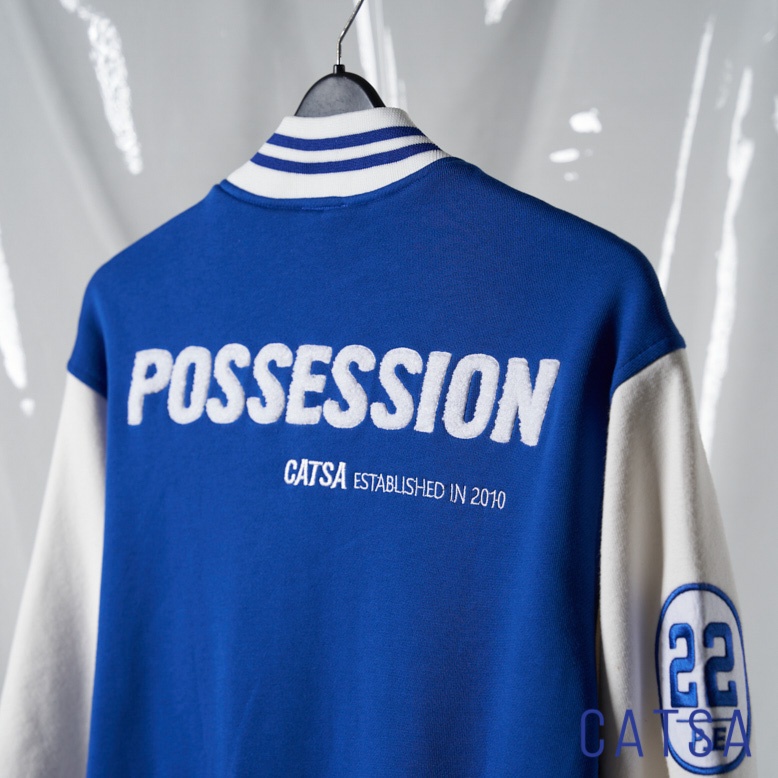 Áo khoác bomber Varsity vải thun cao cấp, 2 lớp dày dặn form thoải mái CATSA AKB102