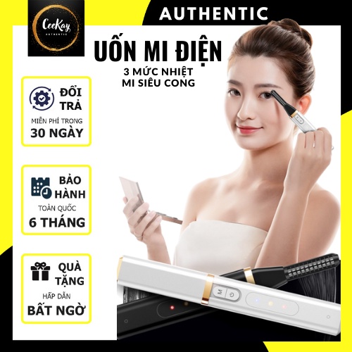 Máy uốn lông mi bằng nhiệt điện cao cấp chính hãng - dụng cụ trang điểm nữ cho mắt giá rẻ