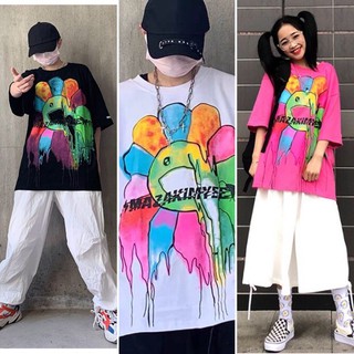 [A0080] [SIÊU HOT] Áo thun tay lỡ hoa mặt trời kaikai hắc ám phom to unisex (Sỉ từ 5sp bất kì)