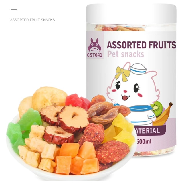 Jonsanty Hoa quả, trái cây sấy hỗn hợp cho Thỏ, bọ ú, hamster , sóc, chinchilla 50g,200g
