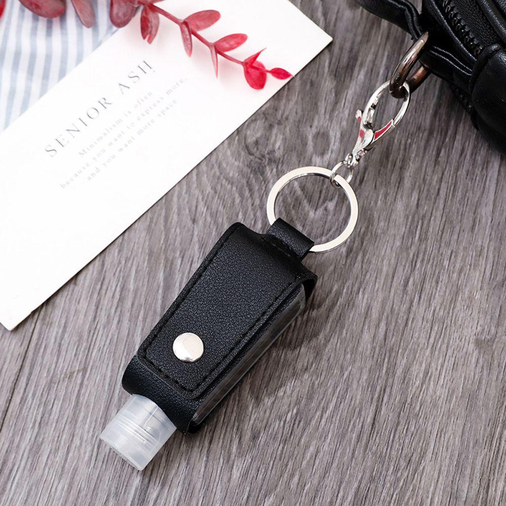 Chai Đựng Nước Rửa Tay Bằng Da 30ml Có Khóa Cài Có Thể Tái Sử Dụng