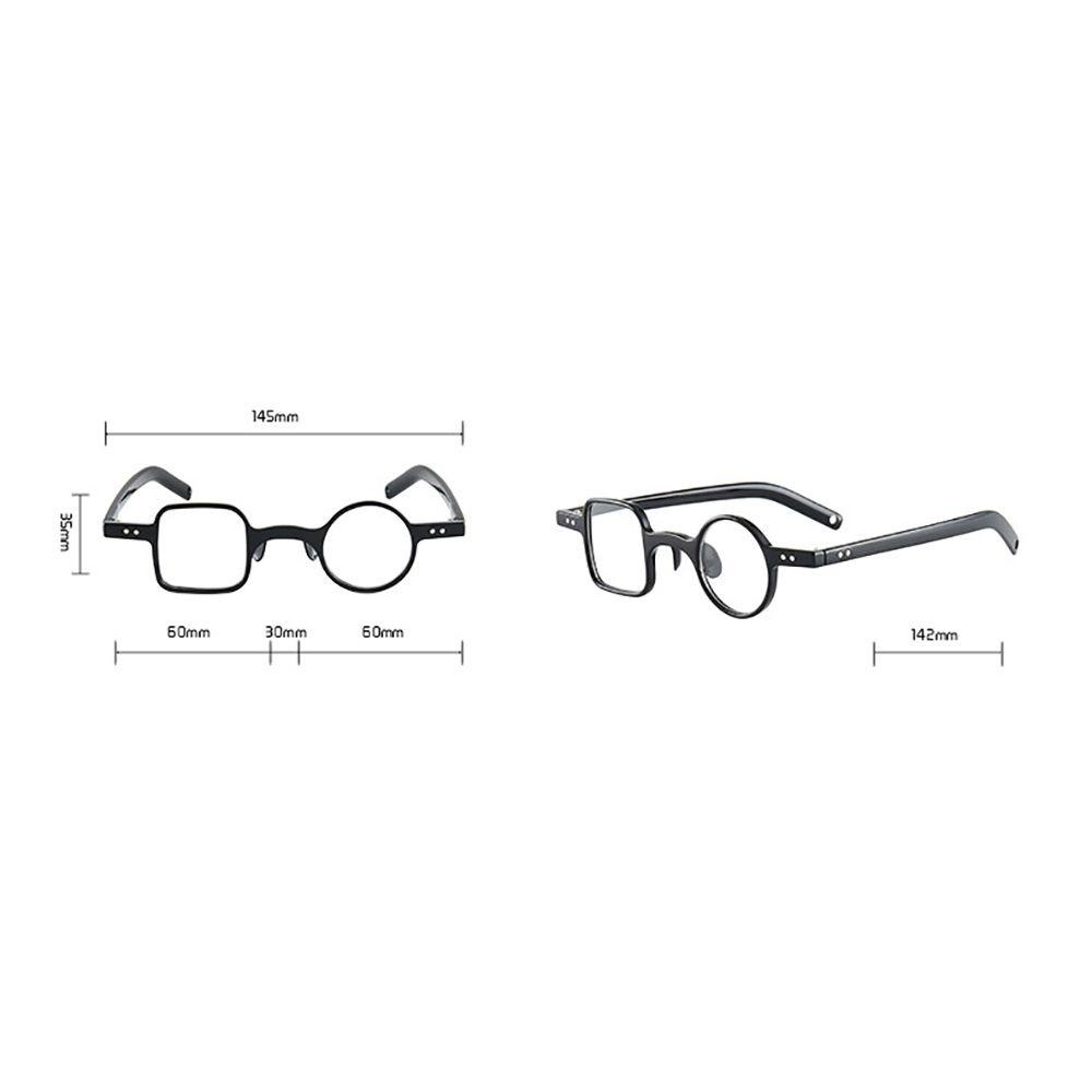 Kính Đọc Sách Gọng Tròn Vuông Bằng Nhựa Resin Chống Bức Xạ Ánh Sáng Xanh Chống Bức Xạ Phong Cách Retro Cho Nữ