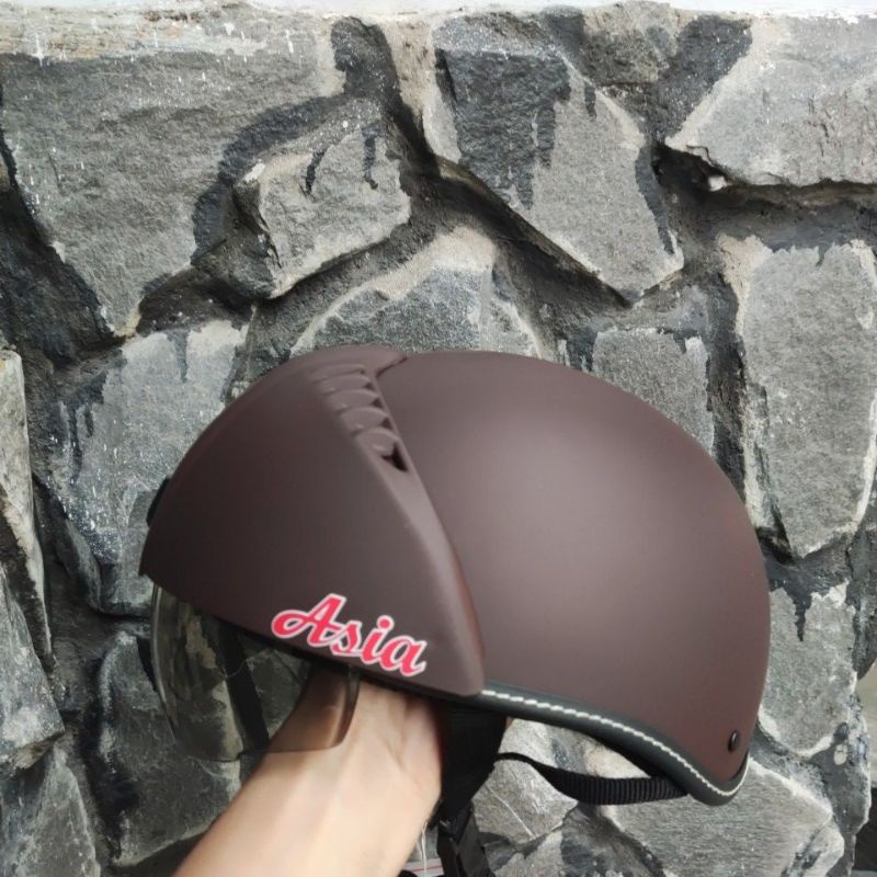 Nón bảo hiểm 1/2 đầu kính âm asia MT105, ViA