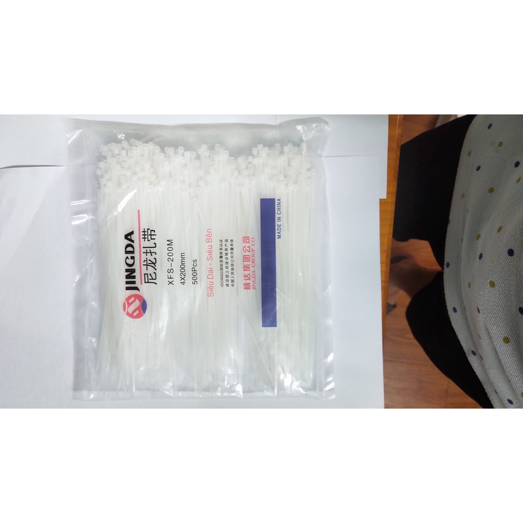 100c loại dài 15cm 20cm 25cm 30cm  dây thít nhựa lạt nhưa dây rút nhựa bó dây điện,dây mạng,dây camera dây dai khóa chặt