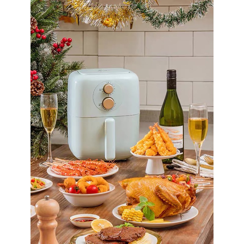 (sẵn) nồi chiên không dầu 3l bruno màu xanh pastel hottrend 0605