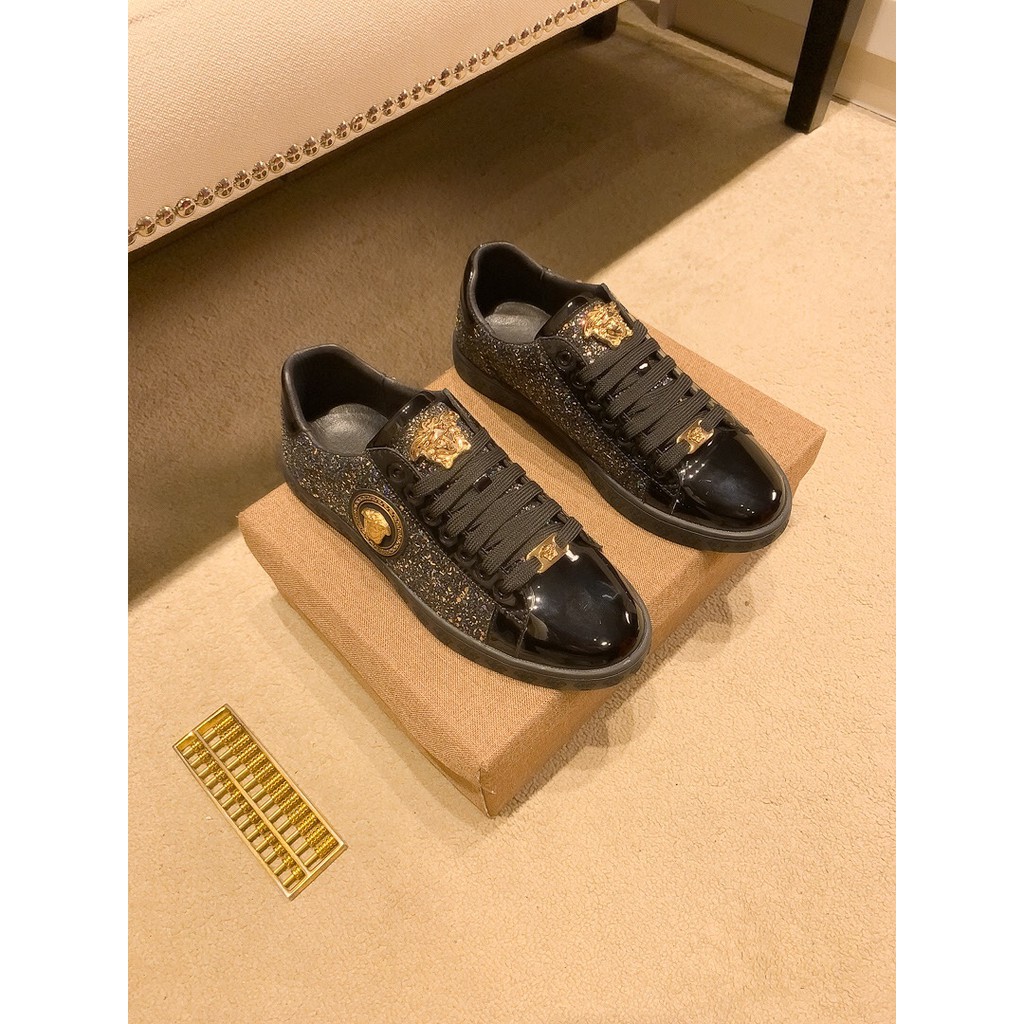 Giày sneakers nam da thật VERSACE thiết kế thời thượng và bắt mắt