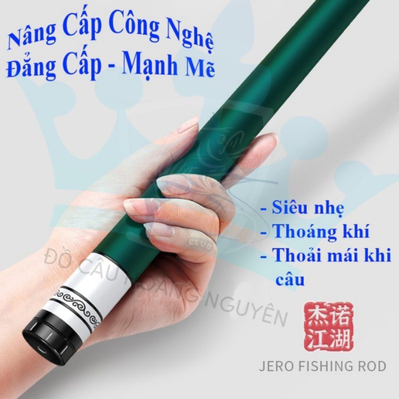 [Tặng Đọt Phụ]Cần Câu Đơn, Cần Câu Tay JERO ngọc tỷ ấn