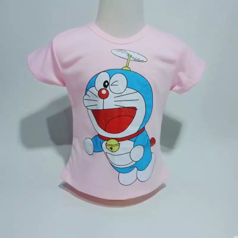Áo Sơ Mi In Hình Doraemon Cho Bé Gái Từ 1-11 Tuổi