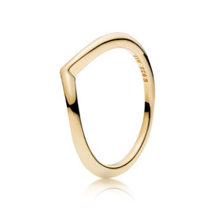 Silver Rose Gold Polished Wishbone Ring