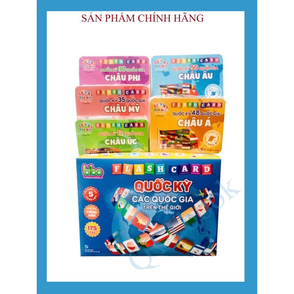 Flash Card Cờ Các Nước - Quốc Kỳ Các Quốc Gia Trên Thế Giới