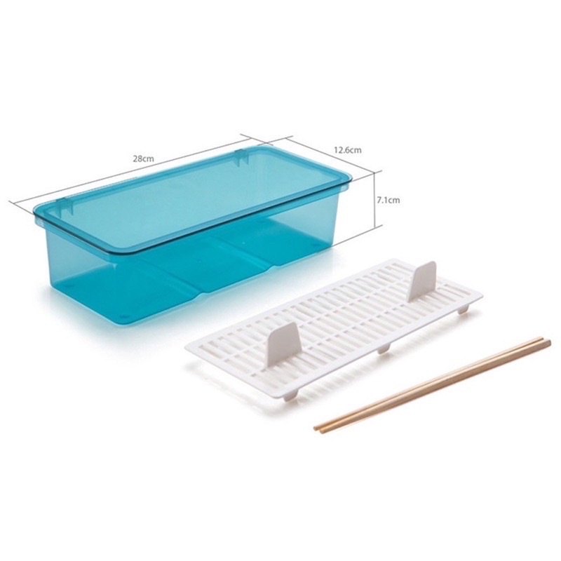 Hộp nhựa chopsticks đựng muỗng đũa giúp gọn gàng và sạch sẽ