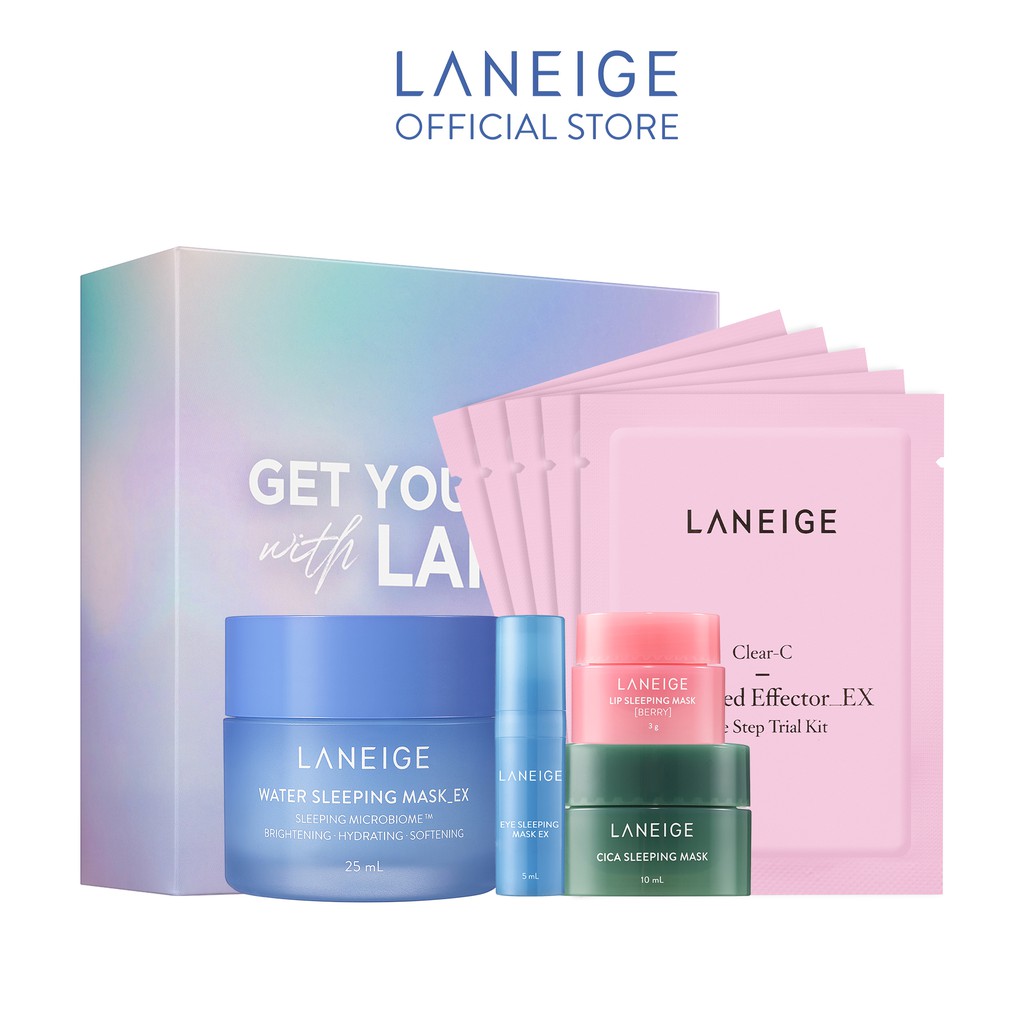 [Mã FMCGMALL giảm 8% đơn từ 250K] Combo mặt nạ ngủ dưỡng ẩm tối ưu LANEIGE Sleeping Mask Best Seller Collection