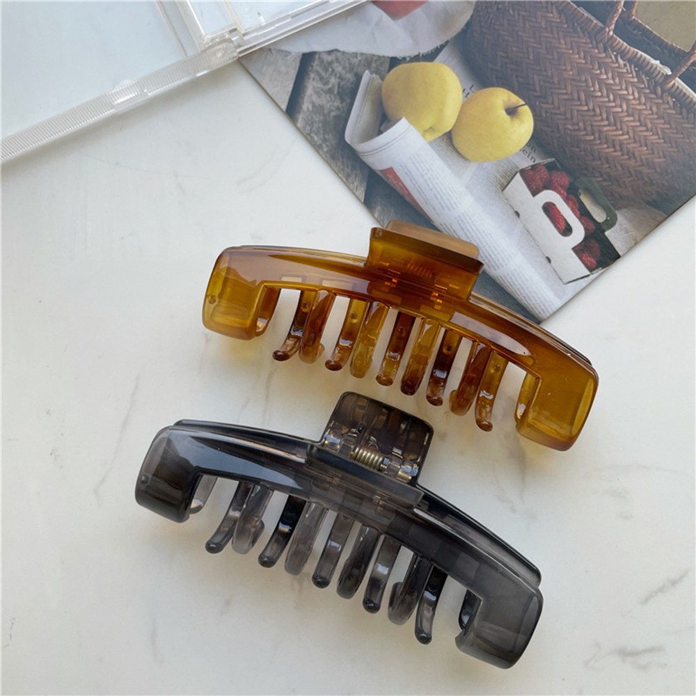 Kẹp Tóc Acrylic Trong Suốt 10cm Phong Cách Hàn Quốc