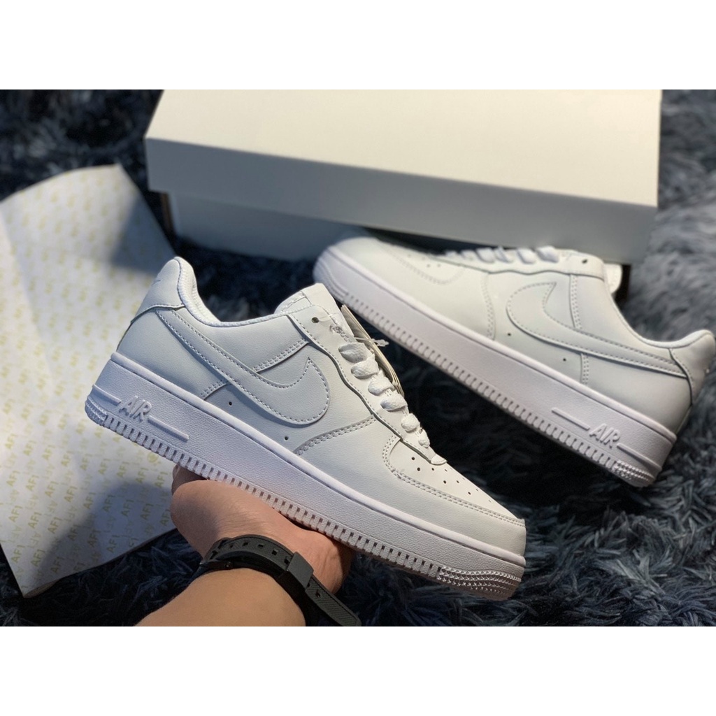 Giày AF1 trắng, Giày Sneaker Air Force 1 full white dễ phối đồ cho cả nam và nữ cực hot 2022 Full Box + Bill | BigBuy360 - bigbuy360.vn