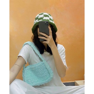Fuzzy bucket hat