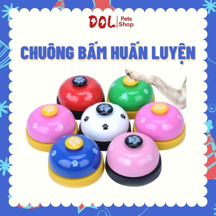 Chuông bấm huấn luyện cho chó mèo