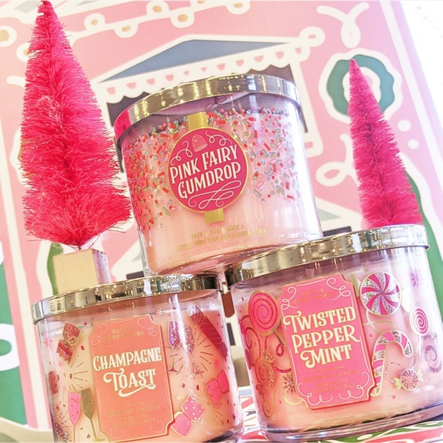 Nến thơm (3 bấc) Bath and Body Works - White Barn