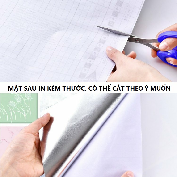 Giấy dán bếp chống dầu mỡ, chịu nhiệt, decal dán tường nhiều mẫu sang trọng