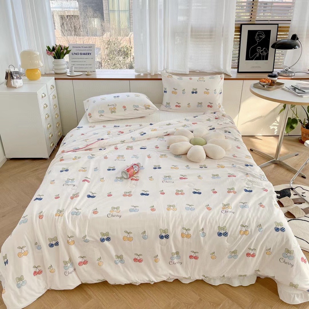 Chăn thun lanh 4 chiều, phong cách hàn quốc-mâu mới