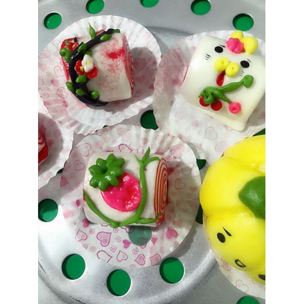 Bánh bao màn thầu chay/nhân mặn, nhân ngọt