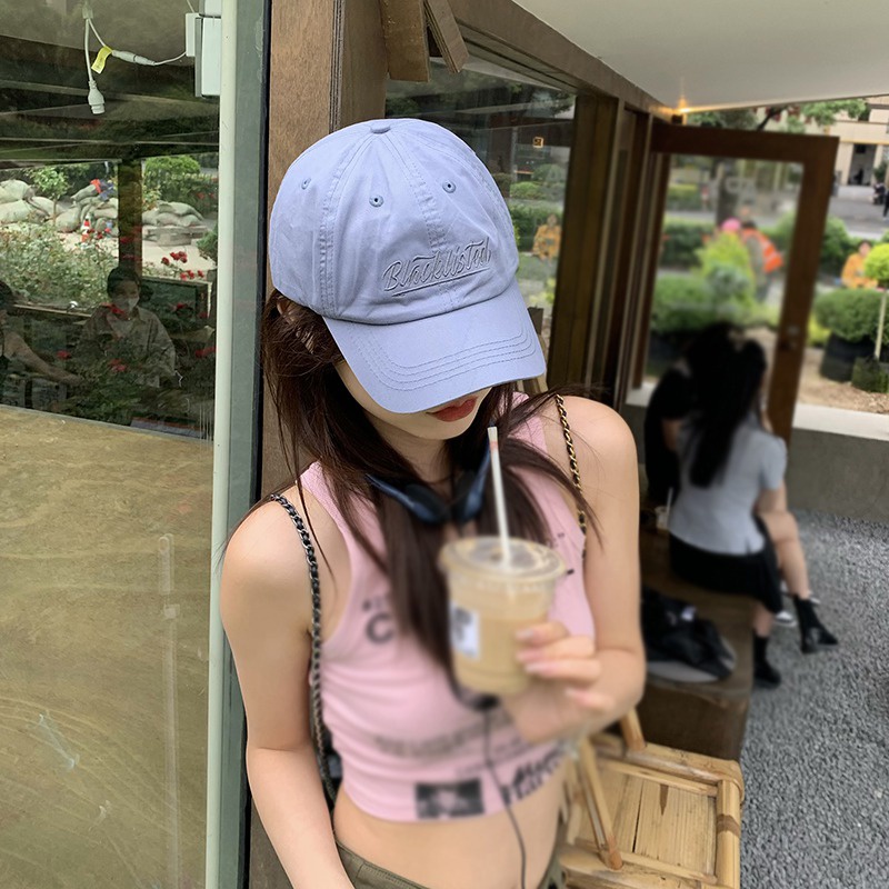 Nón Lưỡi Trai Mềm Thêu Chữ Thời Trang Cho Cặp Đôi