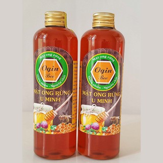 Mật ong rừng U Minh, Chai nhựa 250ml, Khai thác tự nhiên, Thiên nhiên 100%, OGINBEE