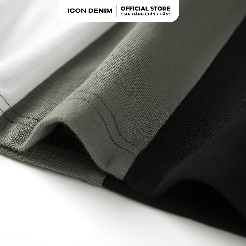 Áo Polo Nam ICON DENIM Dáng Suông Phối Màu Color Block | BigBuy360 - bigbuy360.vn