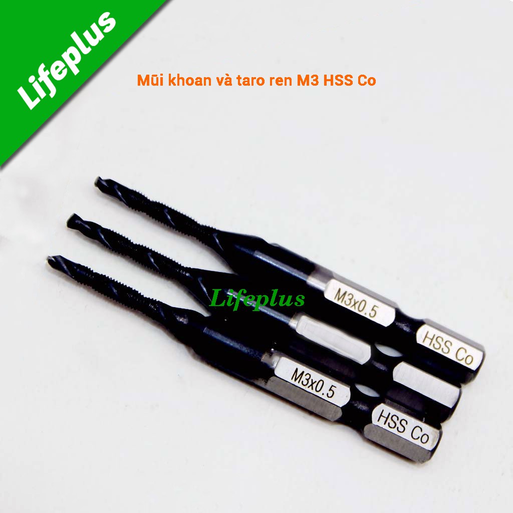 Mũi taro máy M3-M10 thép M35 Co