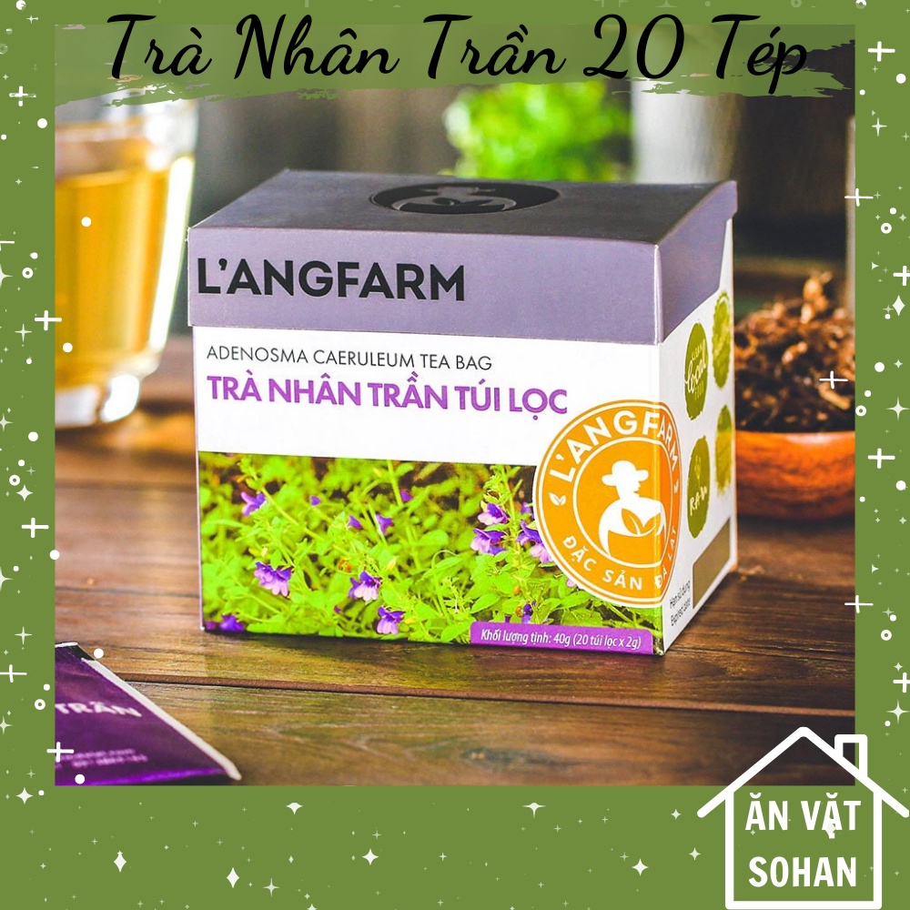 Trà nhân trần L'ANGFRAM 20 tép túi lọc thơm ngon, không chất bảo quản- Thuộc LANGFRAM
