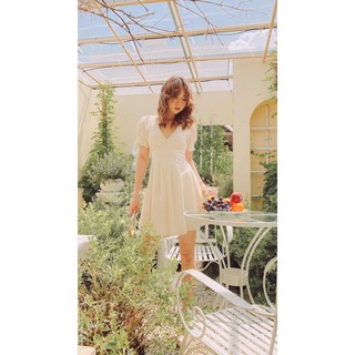 Đầm kem linen Alula Dress Gem Clothing SP001075