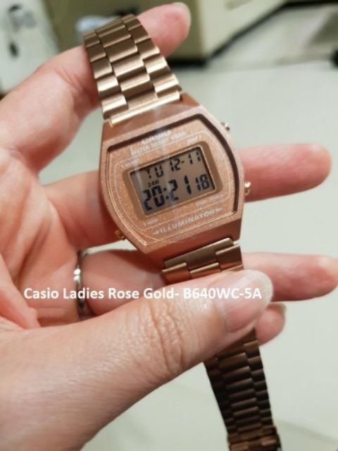 Đồng hồ unisex Casio Rose Gold B640WC-5A