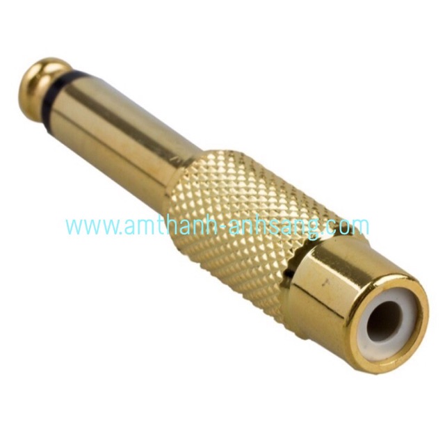 Combo 02 cái Jack chuyển đổi hoa sen sang 6 ly, rắc av ra 6.35mm