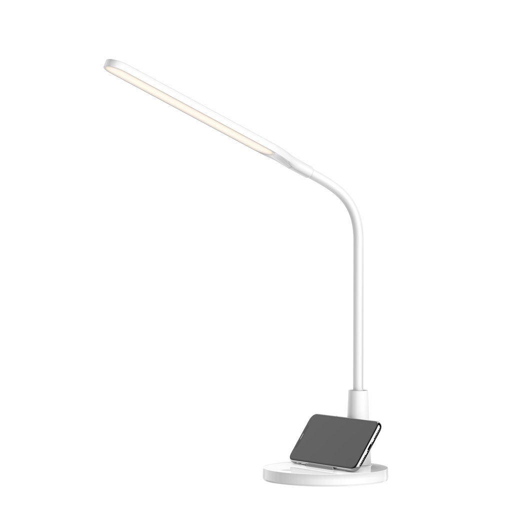 Đèn Bàn Sạc Panasonic HHGLT0346L19 5W - độ sáng 10-100%, Led Đổi màu, cổng sạc USB, Tích hợp đế đựng điện thoại tiện lợi
