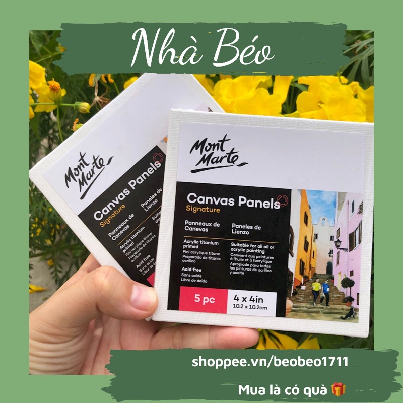 [BÁN LẺ 1 TOAN]TOAN VẼ ÉP CANVAS MONT MARTE SIZE(10*10)