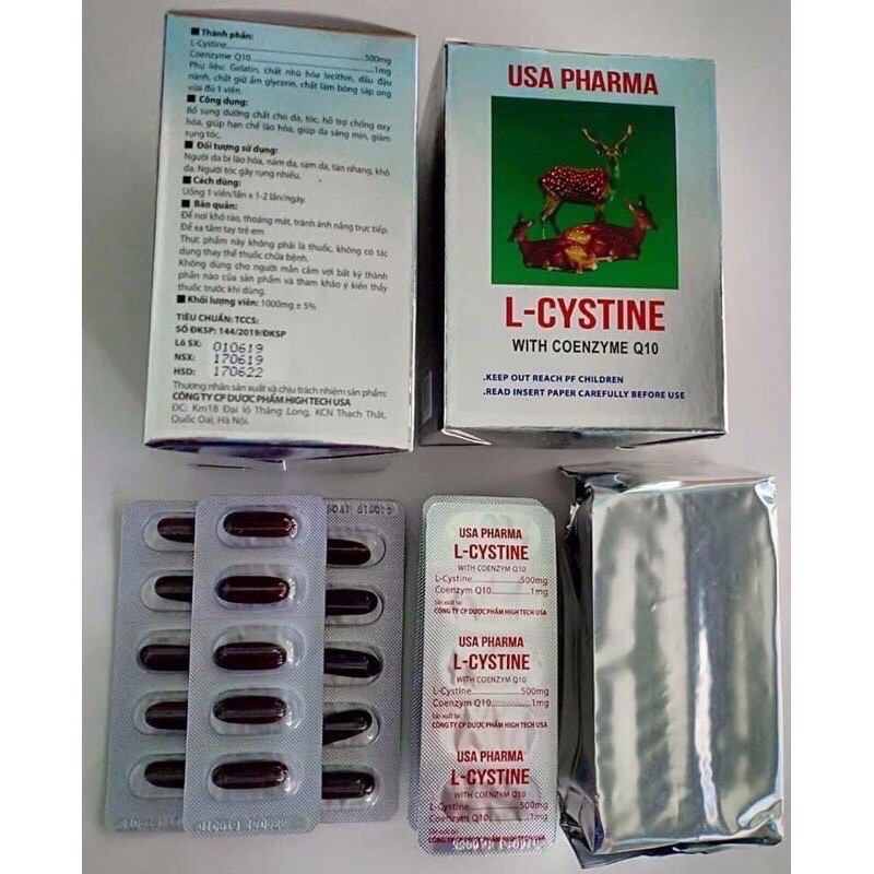 Tên : L-cystine bổ sung dưỡng chất cho tóc da móng
