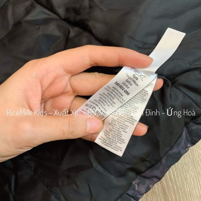 Áo khoác parka Next lót lông thỏ xuất dư xịn