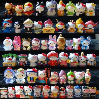 Bộ 10 Nhân Vật Hoạt Hình Kitty Trang Trí