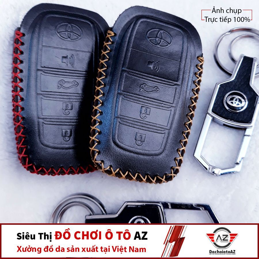 Bao Da Bọc Chìa Khóa Thông Minh Toyota 4 Nút (Camry, Fortuner)