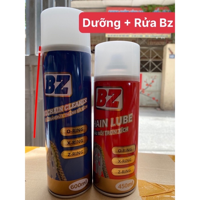 Combo bộ dưỡng rửa xích- nhựa nhám Chính hãng BZ tặng kèm chổi