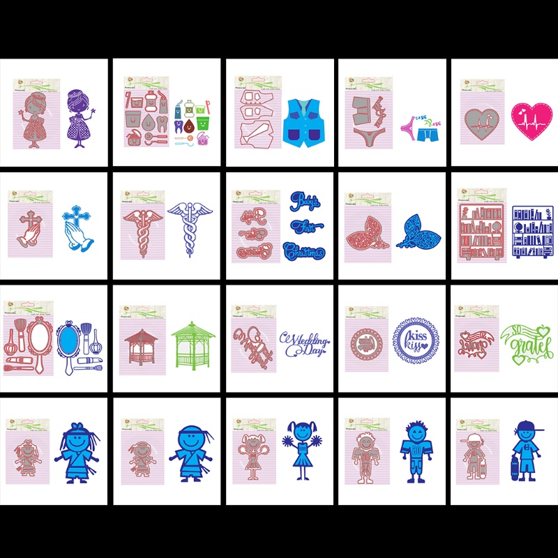 Khuôn Cắt Giấy Kim Loại Hình Trái Tim Xinh Xắn