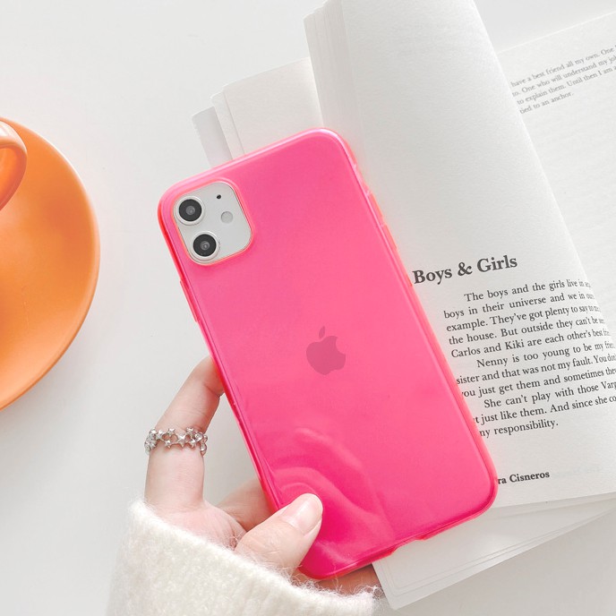 Ốp lưng iphone Neon trơn dẻo mềm 5/5s/6/6plus/6s/6splus/7/7plus/8/8plus/x/xr/xs/11/12/pro/max/plus/promax | BigBuy360 - bigbuy360.vn