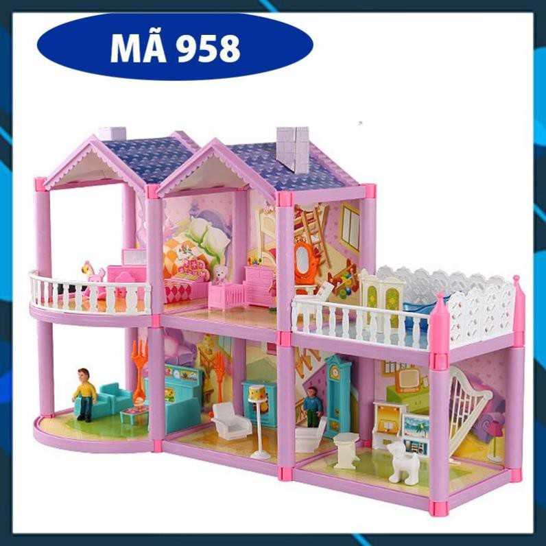 Đồ chơi lắp ghép Mô Hình Nhà Búp Bê Cỡ Lớn Cho Các Bé [TOY WORLD]