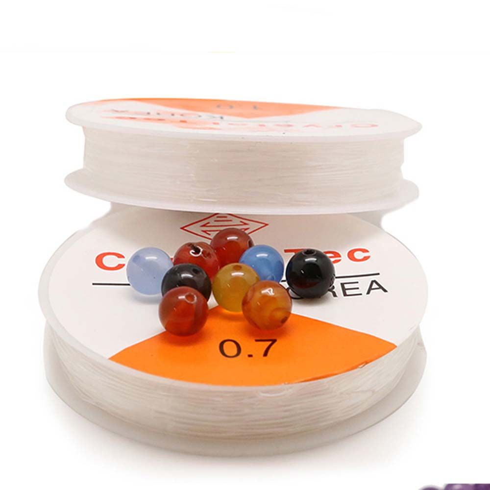 Cuộn dây co giãn trong suốt 0.5-1.0mm dùng làm đồ trang sức thủ công