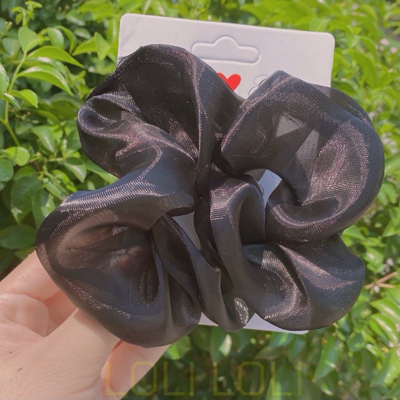 Scrunchies cột tóc voan kính siêu dễ thương [FREE SHIP]