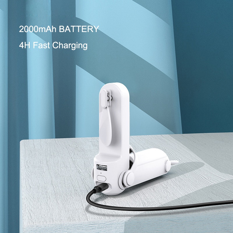 Quạt Cầm Tay Gấp Gọn 2000mAh Bỏ Túi Tiện Dụng